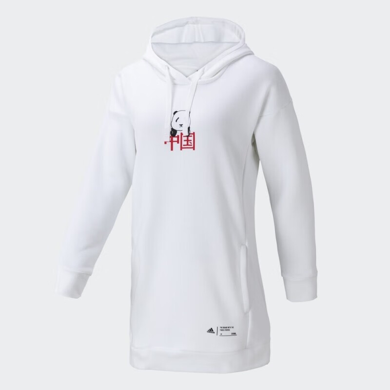 adidas/阿迪达斯 女子加绒保暖套头衫连帽卫衣 GH7806 GH7807