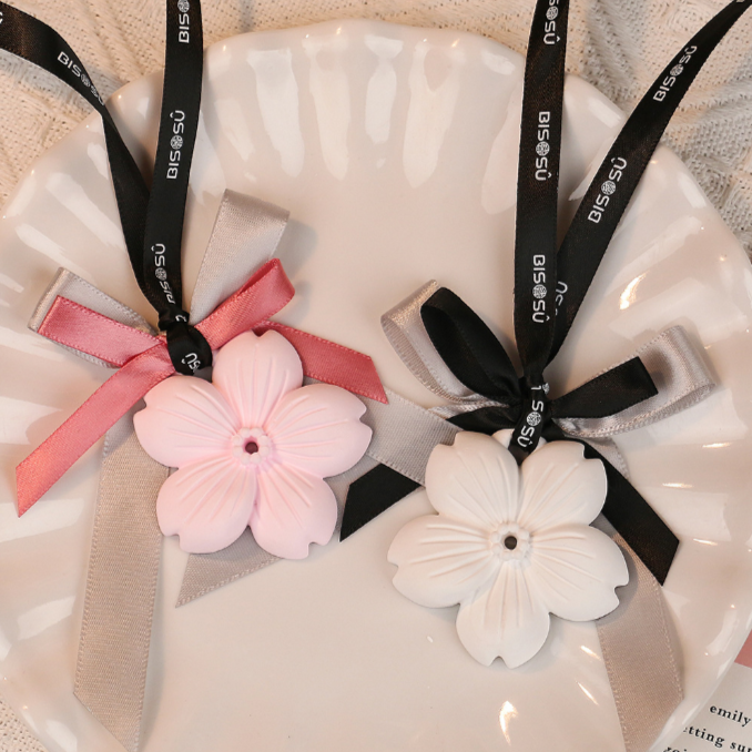 樱花石膏香片车载香薰挂件汽车香片拍一发三-H