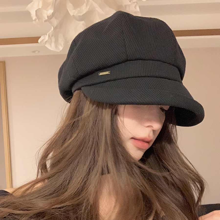 文艺复古英伦风贝雷帽夏季女款显脸小休闲时尚百搭户外逛街八角帽