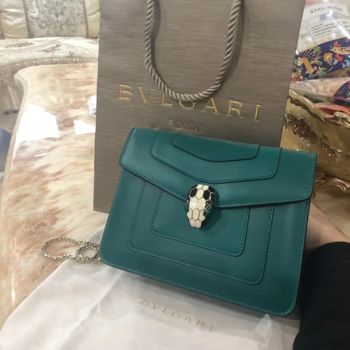 95新 BVLGARI/宝格丽 【廷姐专属】肩背包/SN-X270257