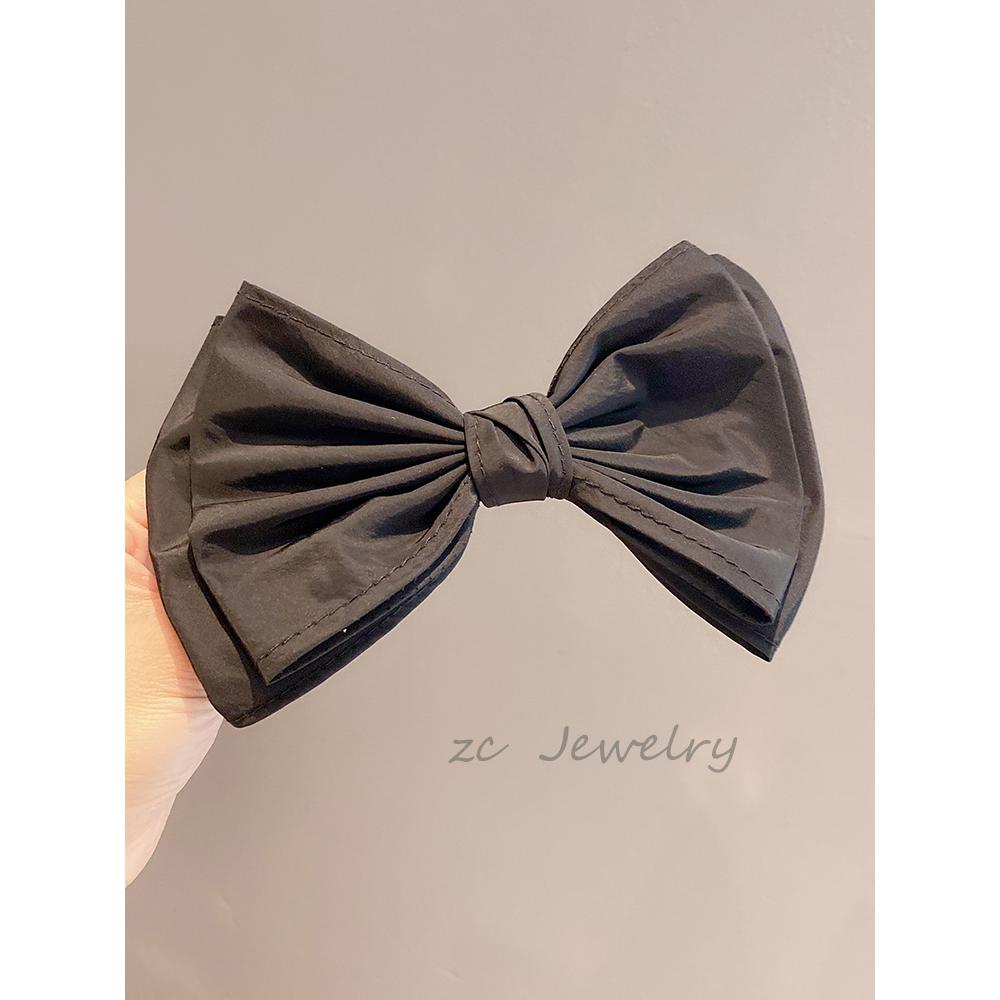 合金发饰 大蝴蝶结发夹顶夹刘海夹头饰仙女后脑勺弹簧夹网红发卡