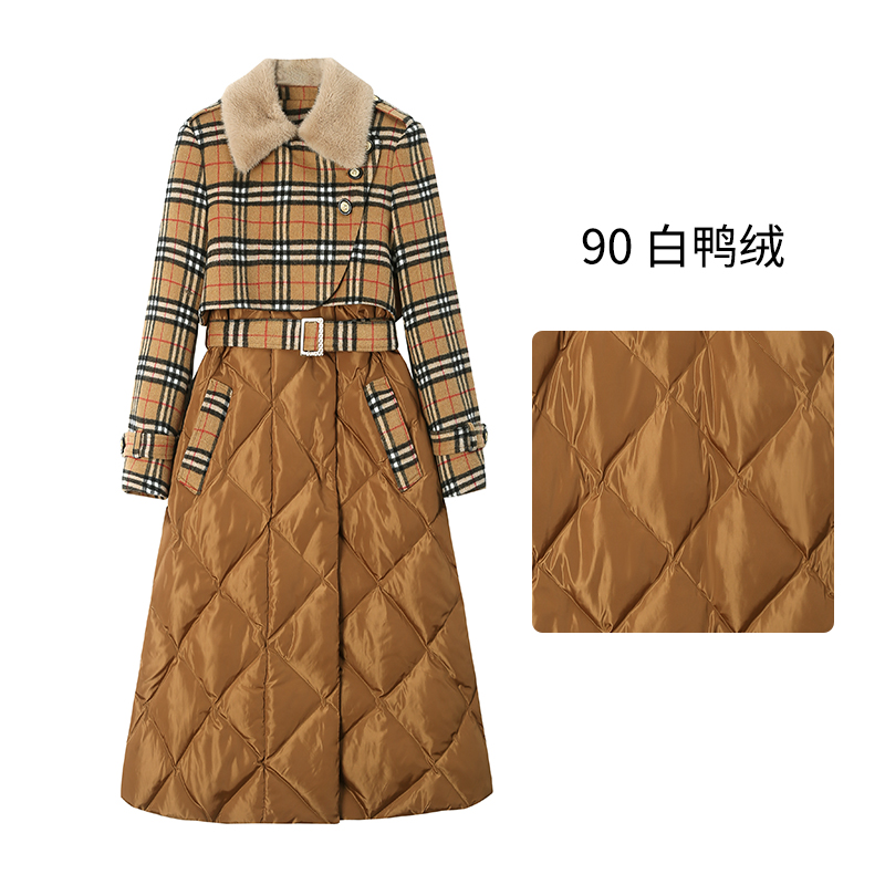 【安迪】2023女装新款冬季羽绒大衣 YM3D16477Q