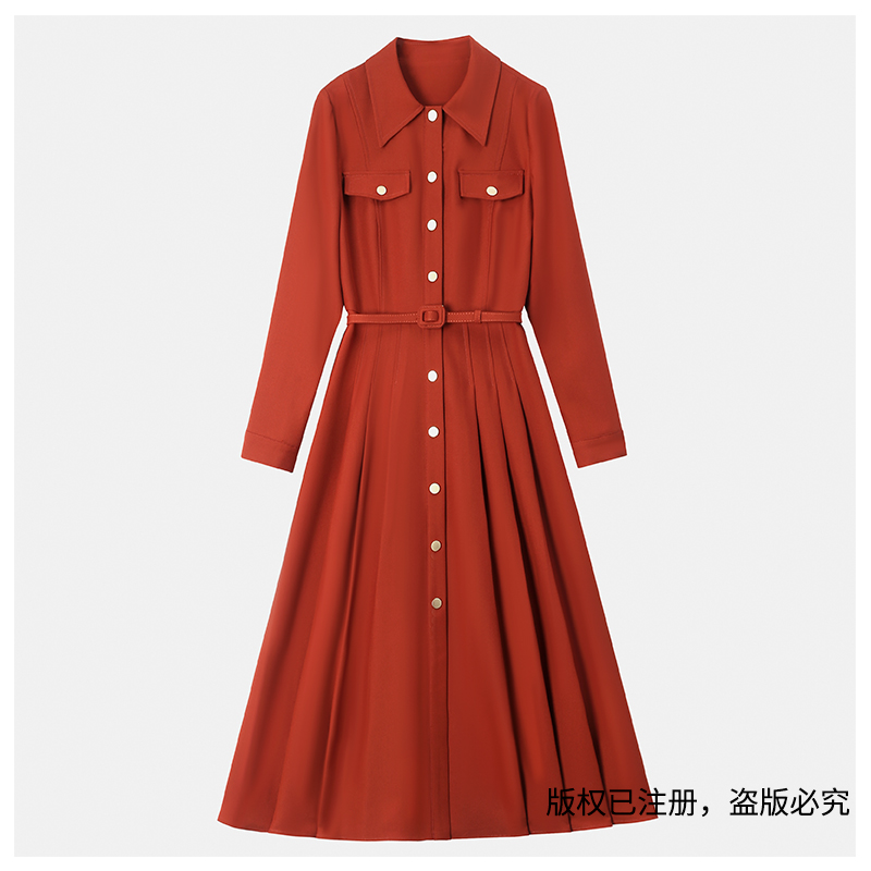 气质196【千树】2023新款女装长袖连衣裙 YM3C01278Q
