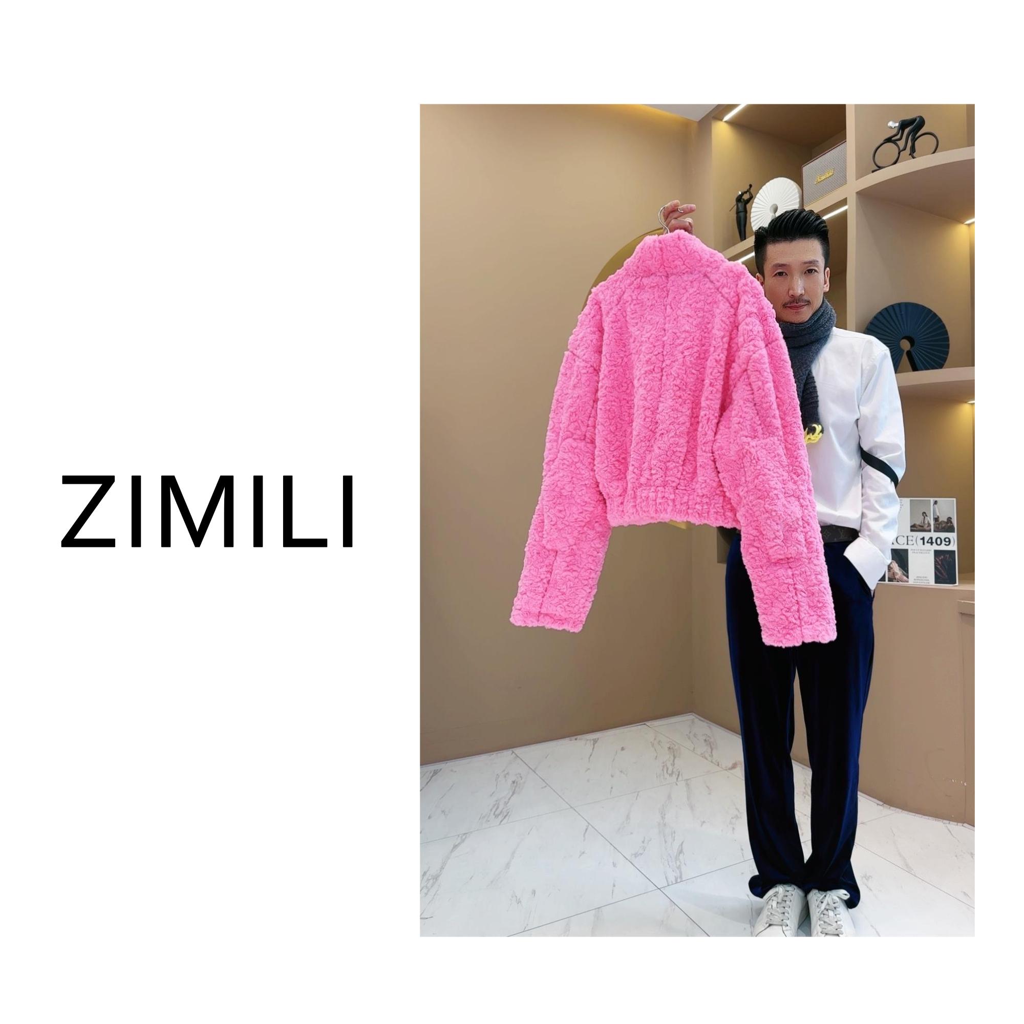 【LIANG哥定制】冬季加厚毛毛衣保暖外套2574A+白色加绒工装裤2157A