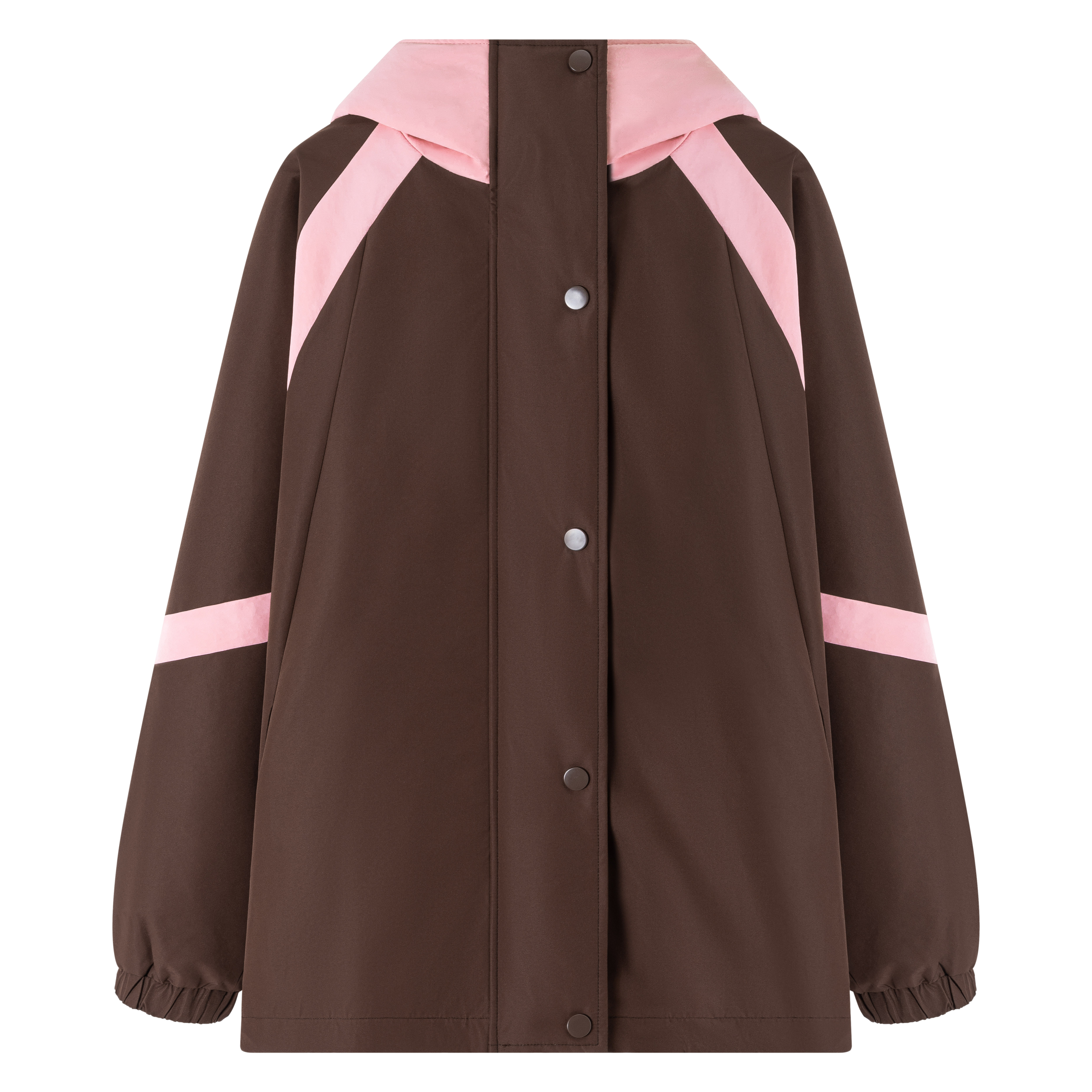 安南AN-A11094秋冬季新款韩版宽松撞色连帽冲锋衣羽绒服