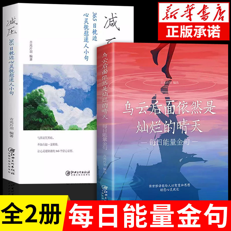 【正版书籍】乌云后面依然是灿烂的晴天：每日能量金句（32开平装）