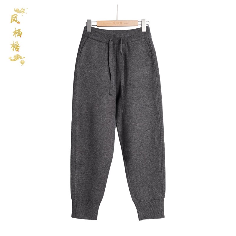 凤栖梧高定休闲系带萝卜裤女FB827C5