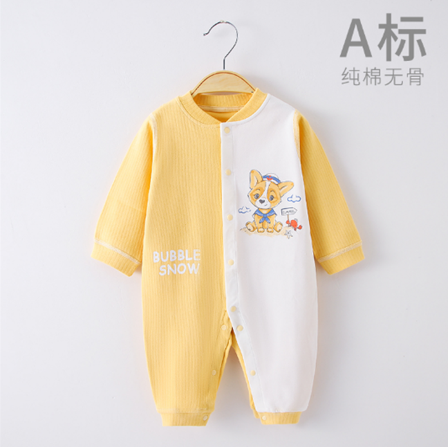 【舒绒连体衣22077】#小厘米童品#婴儿衣服#纯棉A类#商超品质