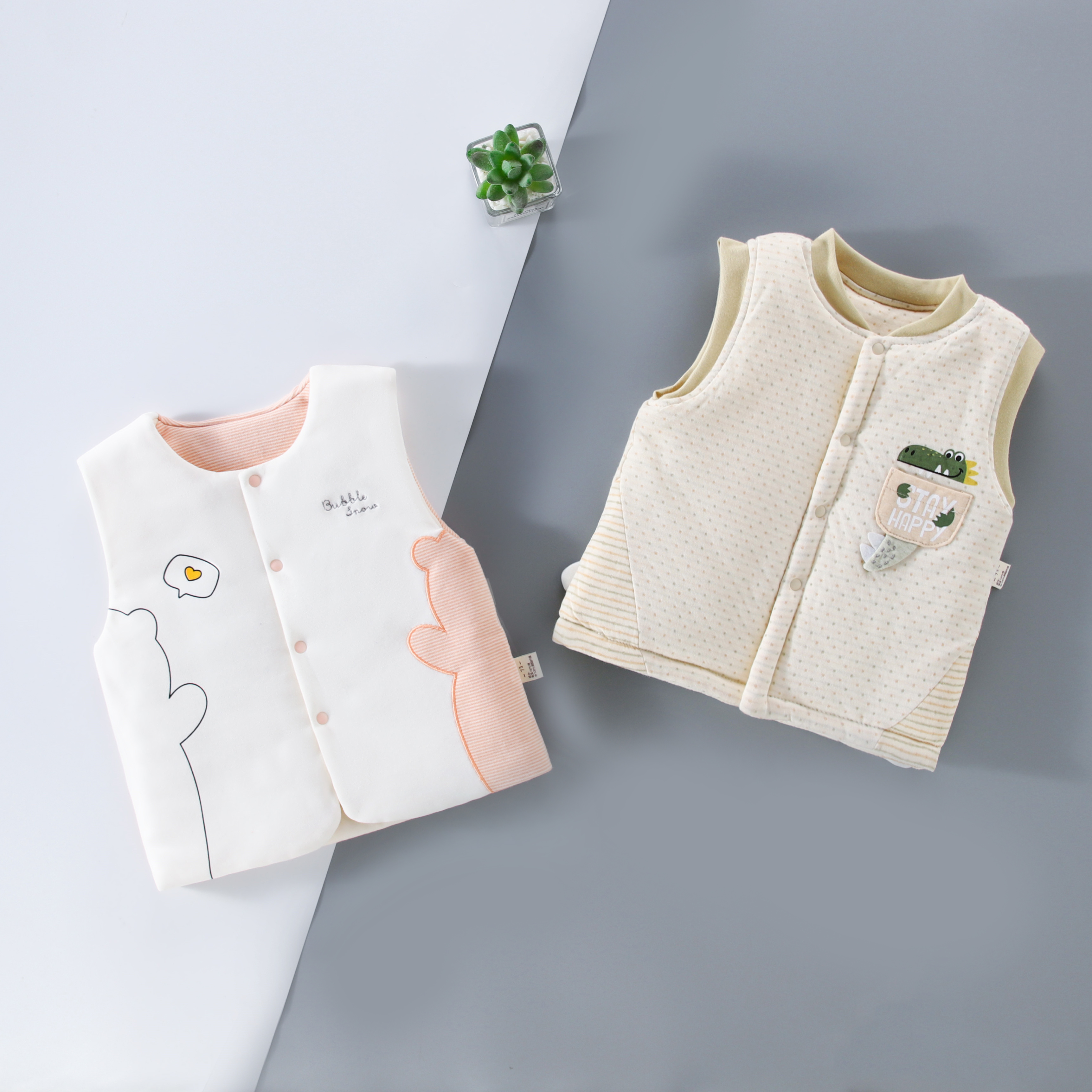 【120g薄棉马甲】#小厘米童品#婴儿衣服#纯棉A类#商超品质#
