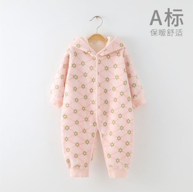【保暖闭裆哈衣3A047】#小厘米童品#婴儿衣服#纯棉A类#商超品质