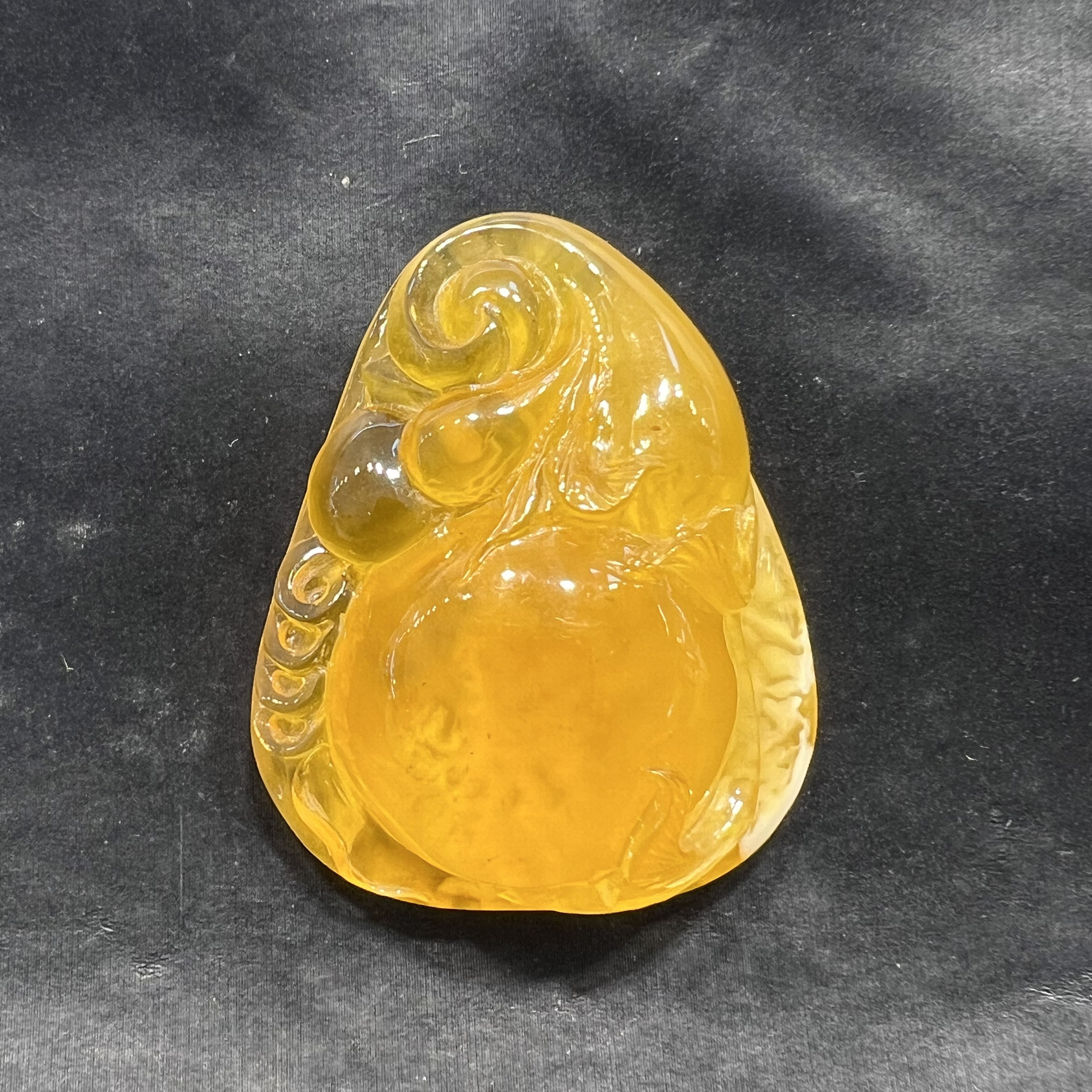 大师雕刻琥珀葫芦蜜蜡黄色鸡油吊坠项链福禄寿禧挂件手串俏色蜜蜡