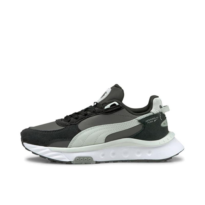 PUMA/彪马 Wild Rider 防滑耐磨 低帮 运动休闲鞋 男女同款 灰
