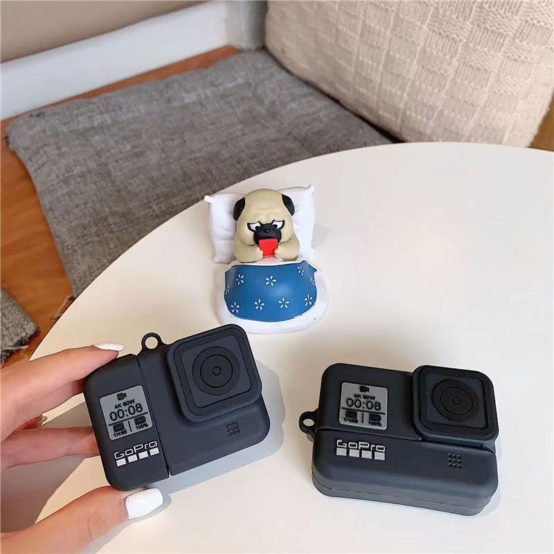搞怪复古相机适用airpods保护套三代耳机壳AirPodsPro立体耳机壳