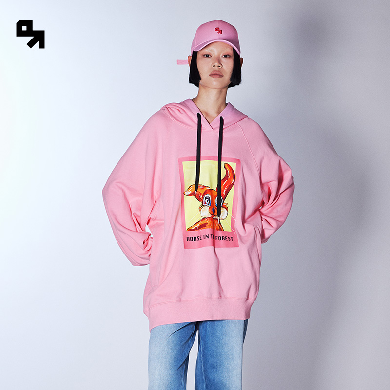 SEMIR PLUS卫衣男女同款情侣兔子2023秋新款连帽衣服117323116291