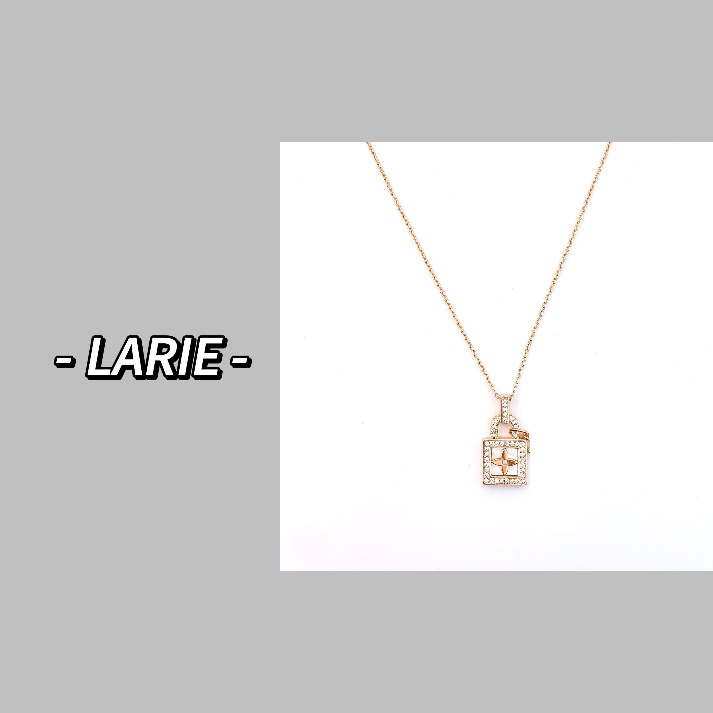 铜合金项链 【粉丝专属】 高定轻奢小锁项链/耳环 JS0515/ES0811