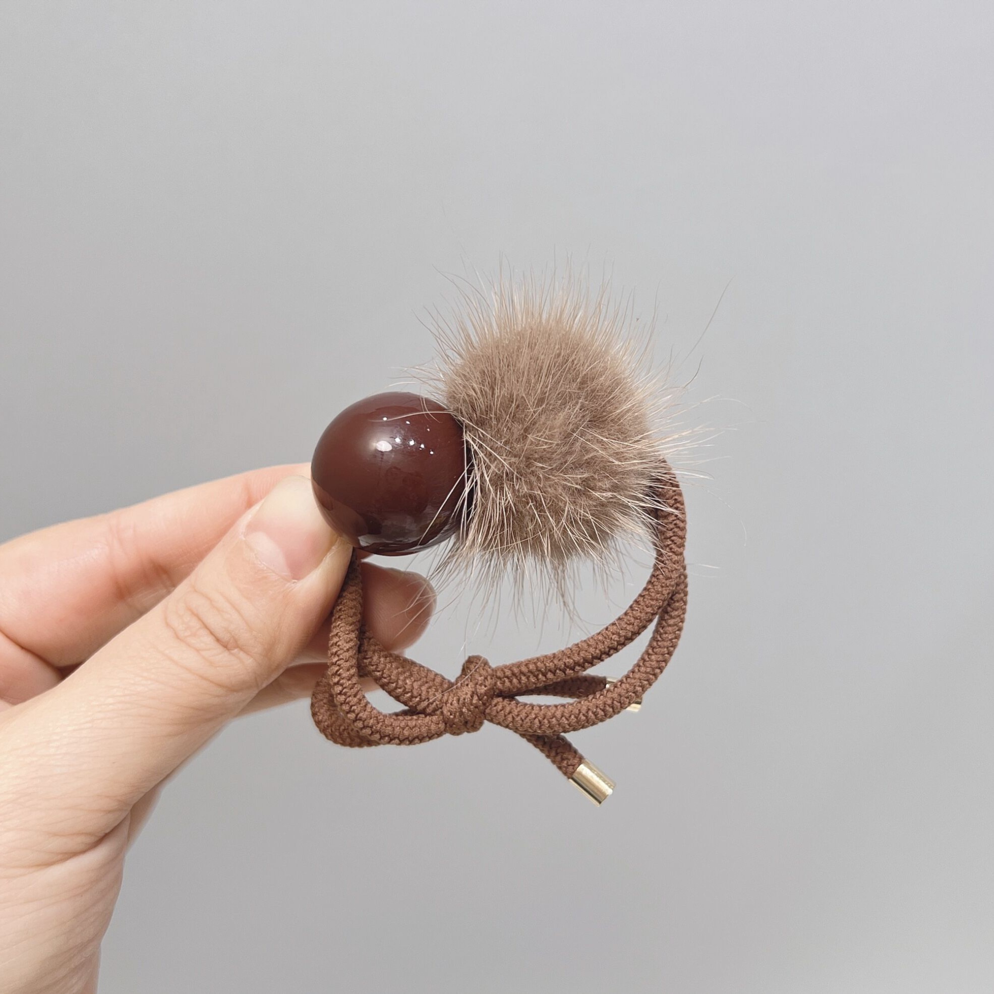 BAOSHATI/宝莎缇F-552韩版秋冬毛球高弹发圈