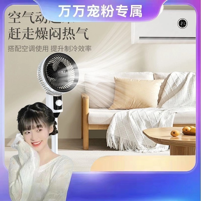 扬子【万总专属】小型家用台地两用风扇空气循环立式落地扇循环扇