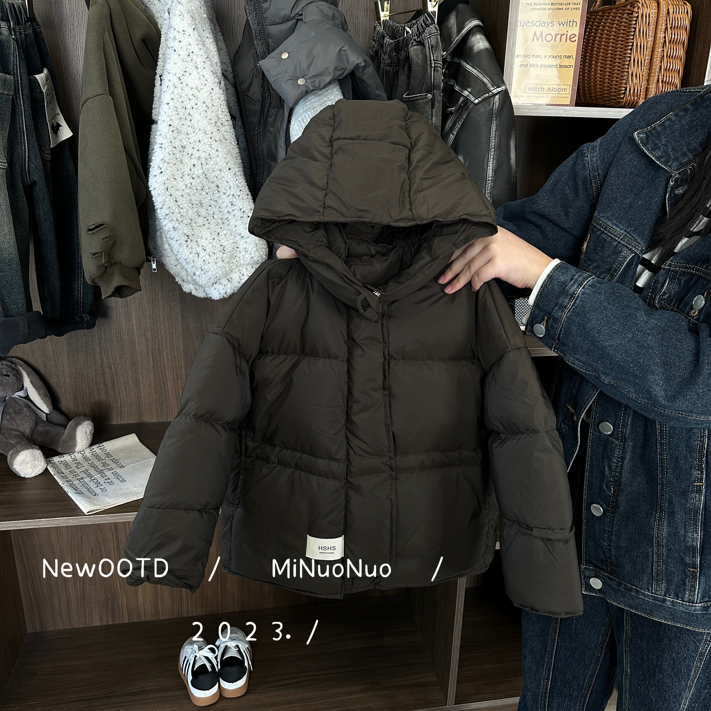 【一只栗子】儿童男宝冬季连帽羽绒服男童90白鸭绒冬季新款D23121