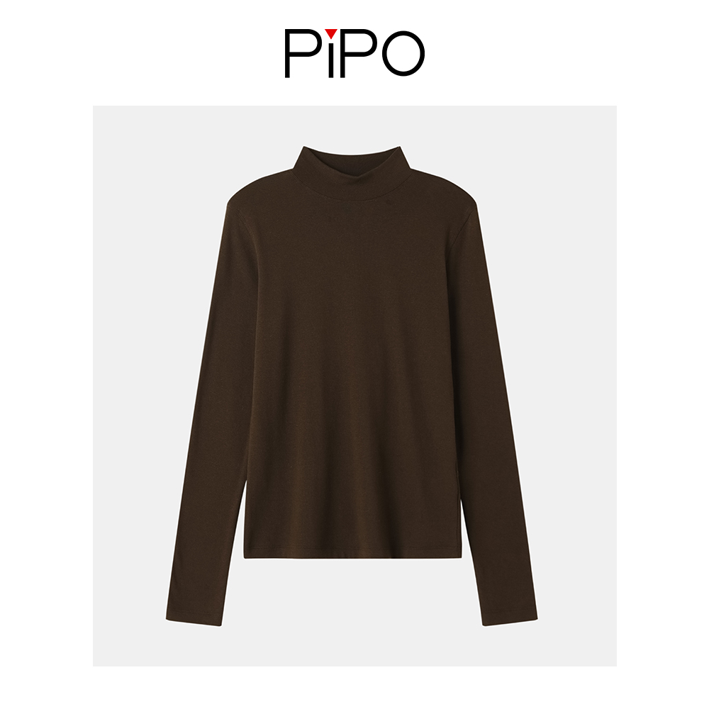 【PIPO】【现货】（含山羊绒）2023冬新纯色高领百搭长袖打底衫DD34U601