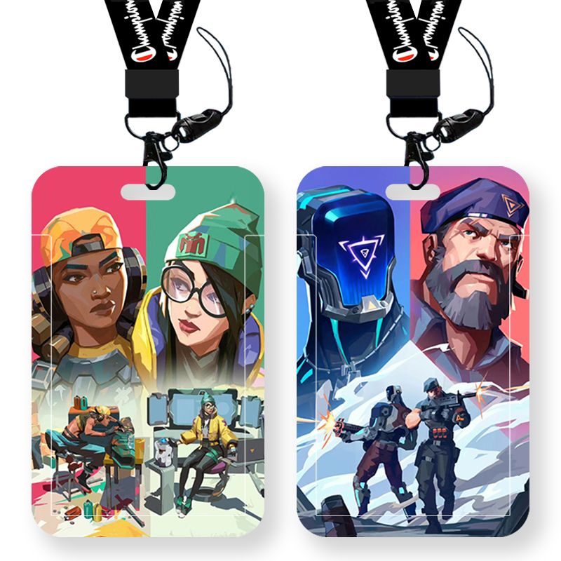 无畏契约Valorant幽影Q版学生滑盖饭卡套身份证件门禁公交保护套