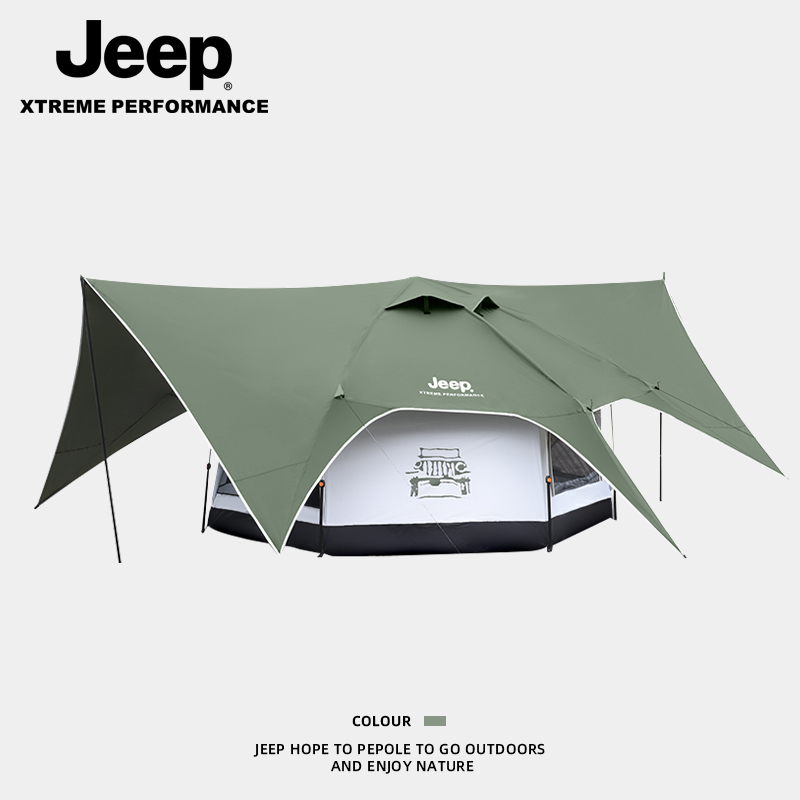 JEEP/吉普角斗士帐篷户外折叠便捷式天幕一体自动露营防雨野外营