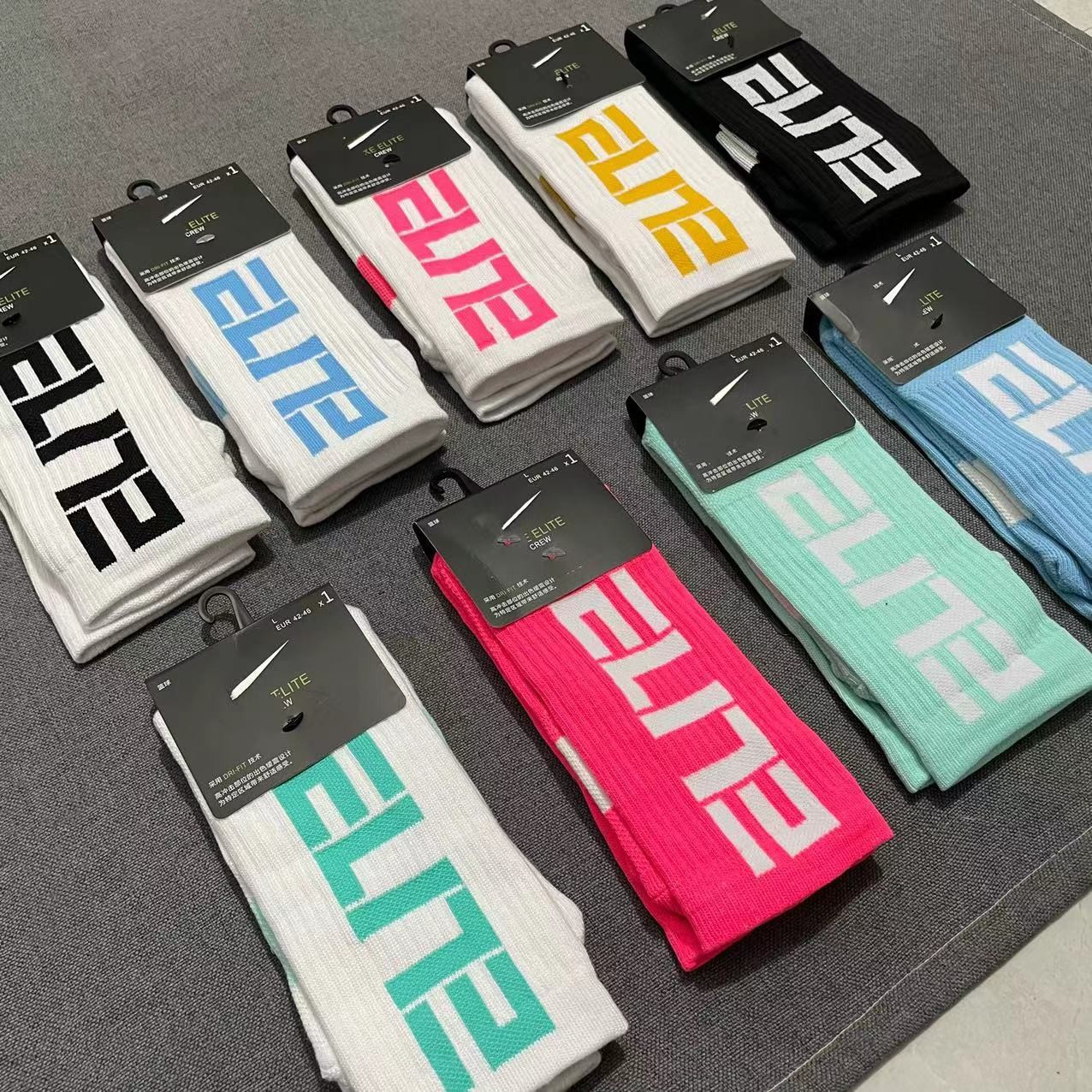 篮球袜精英袜字母ELITE毛巾底加厚训练专业实战中筒高筒运动袜