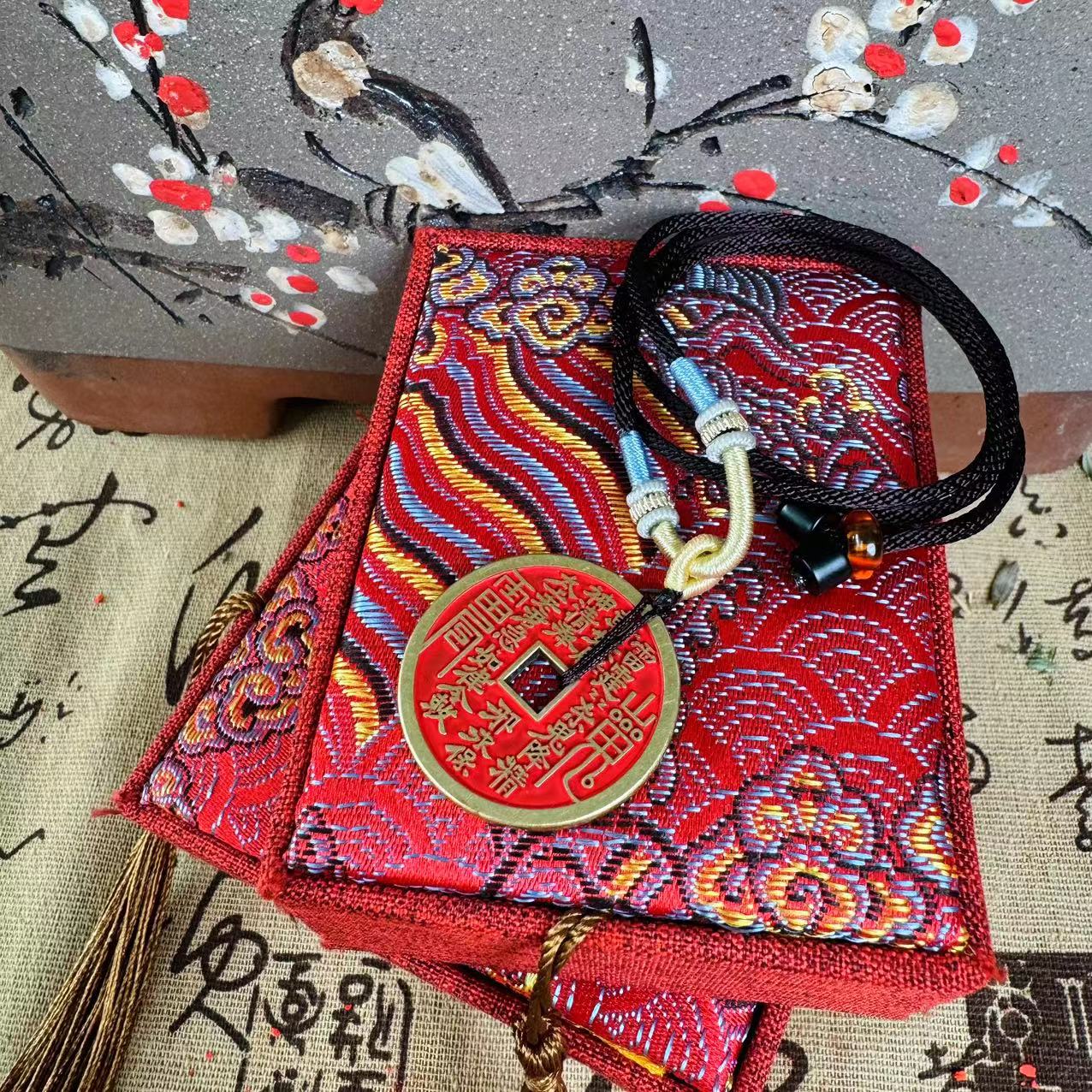 满砂山贵花前纯手工山贵挂饰家用挂件中式脖挂项链