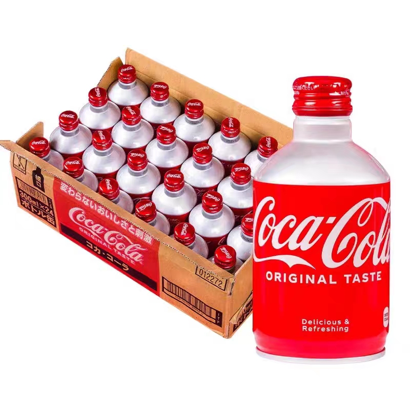 【仓库直发】进口弹头可乐铝罐汽水碳酸饮料300ml*24瓶可乐/芬达