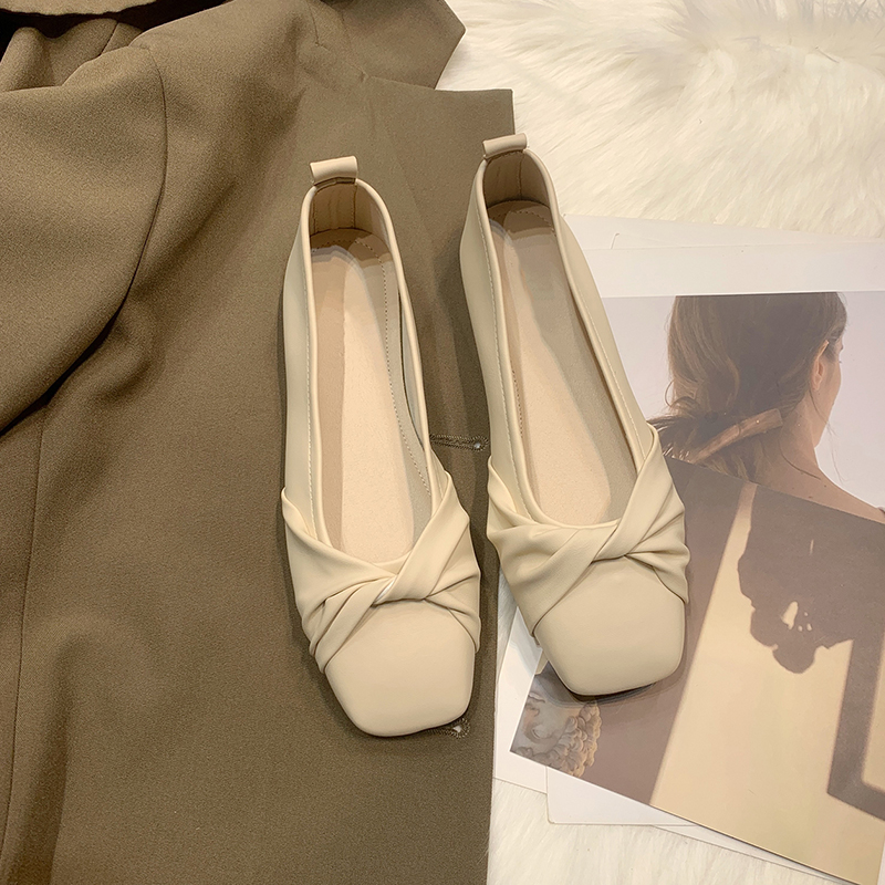 红蜻蜓牌玛丽珍晚晚风温柔软底瓢鞋单鞋夏2023春秋奶奶百搭平底休