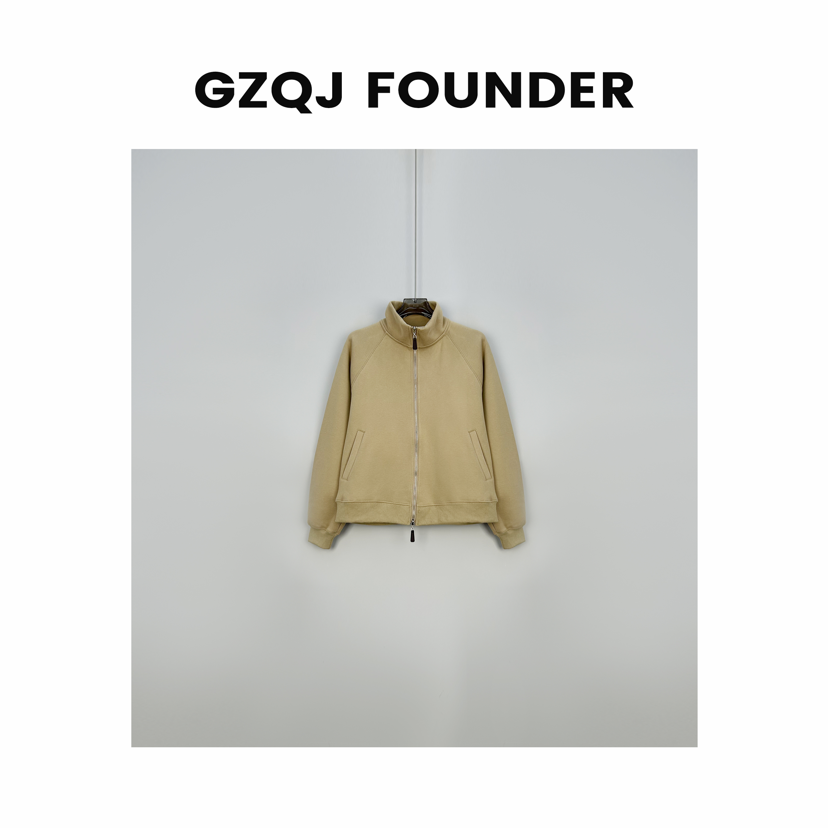 广州琴姐 【印象派】设计感时尚休闲百搭保暖加绒加厚长袖外套61276