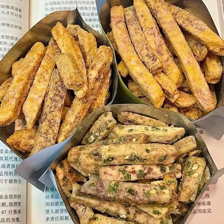 比薯条好吃！荔浦芋头条芥末味 酥脆香辣海苔100g*追剧零食