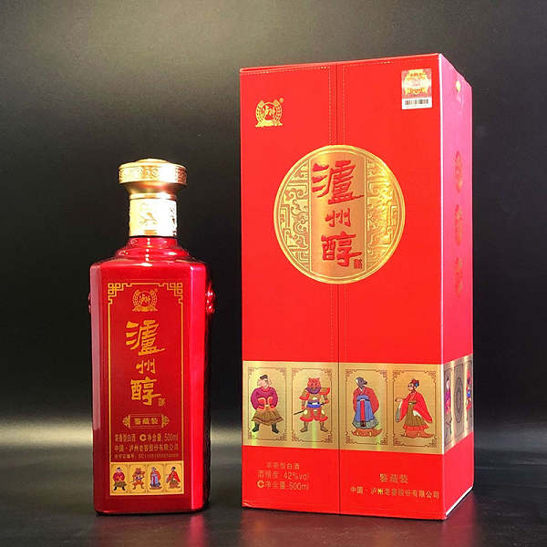 LUZHOU/泸州醇 浓香型白酒 礼盒装 纯粮酿造42度500ml*1瓶
