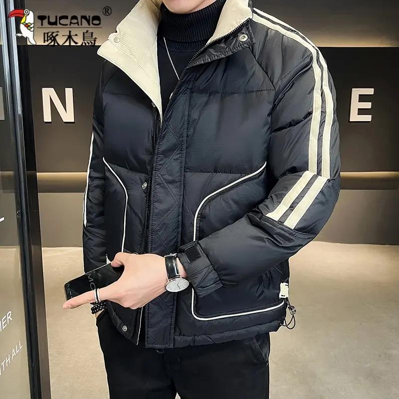 TUCANO/啄木鳥羽绒服男士冬季新款潮牌立领加厚短款百搭保暖外套C