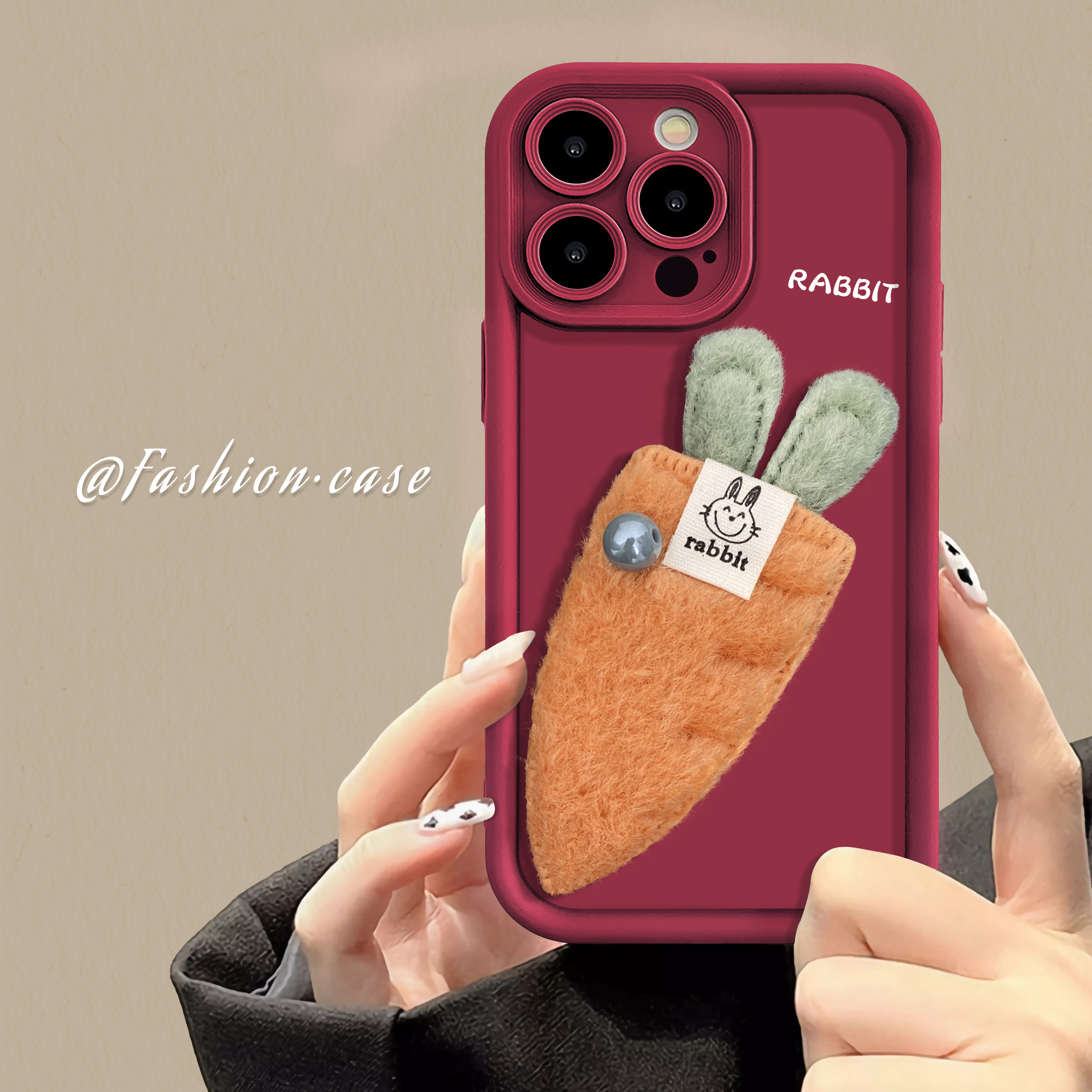 适用于苹果15华为OPPO小米VIVO胡萝卜小众潮女LJ阶梯手机壳1F697