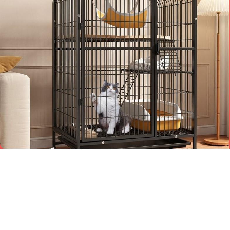 FAVMARTHA猫笼子别墅超大空间家用室内带厕所两层猫屋宠物猫舍豪