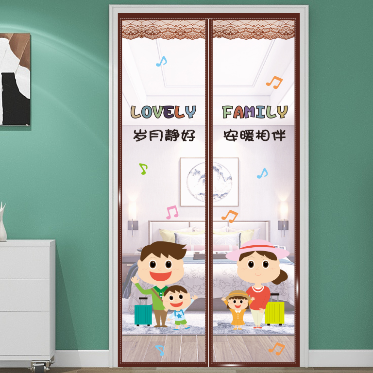夏季新款防蚊门帘免打孔魔术贴自粘家用磁性对吸防蚊虫对吸防蝇
