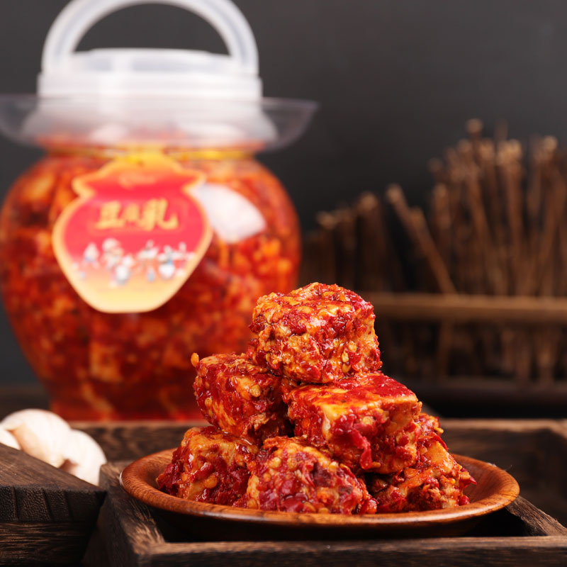 【彬三一角助农】湖南特产白溪豆腐乳自然发酵香辣味手工霉豆腐营养