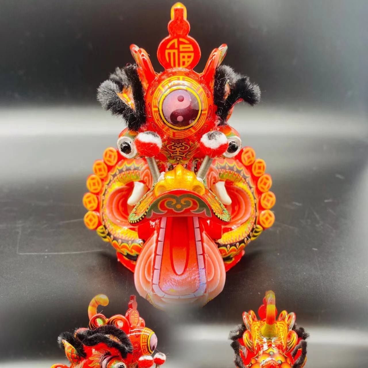 客家麒麟迷你版麒麟摆件麒麟深圳黄连胜出品车载优质工艺品纯手工