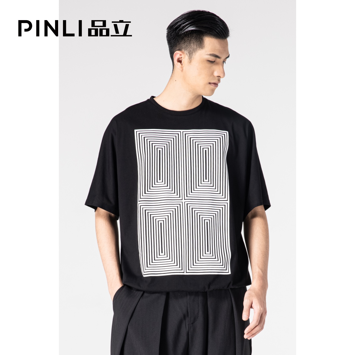 Y PINLI品立夏装短袖T恤B212211136