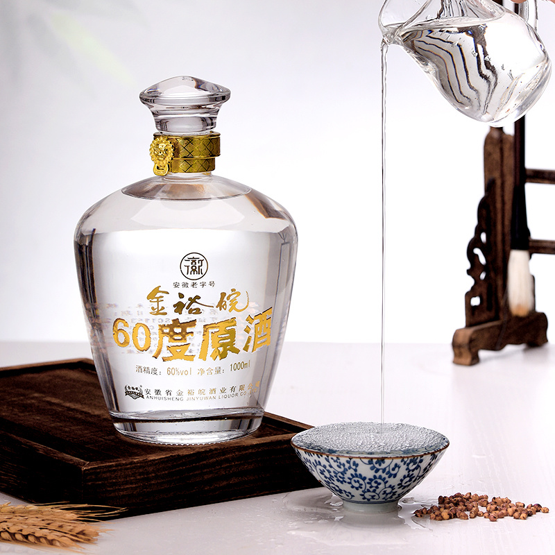 JINYUWAN/金裕皖60度原酒纯粮食纯手工酿造高度白酒SPK60度1000ml