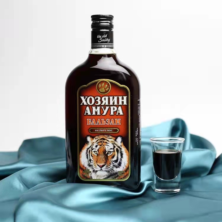 【海酒馆】二代阿穆尔俄罗斯进口调制酒伏特加500ml虎头酒草本酒