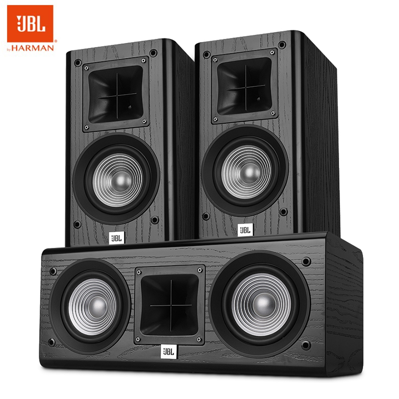 JBL家庭影院发烧书架音箱5寸低音家用KTV木质5.1环绕中置音响套装