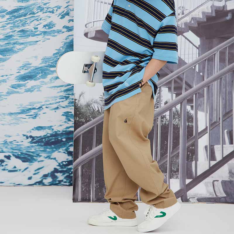 nautica jp日系cityboy风宽松廓形休闲棉质梭织长裤休闲裤PW2231