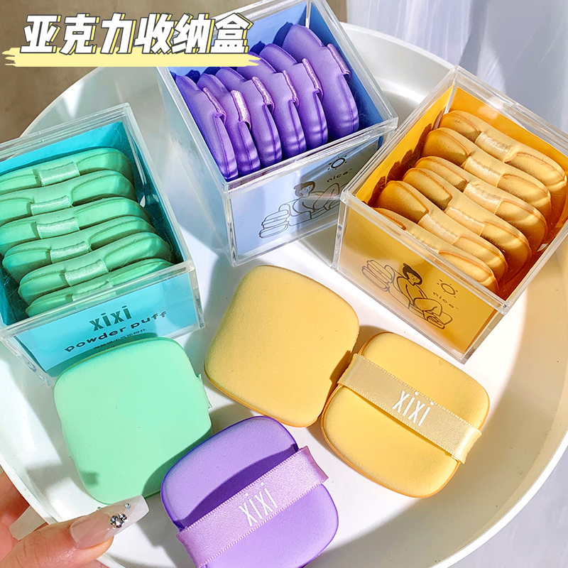 xixi饼干气垫粉扑持久上妆超软不吃粉干湿两用官方旗舰店学生服帖