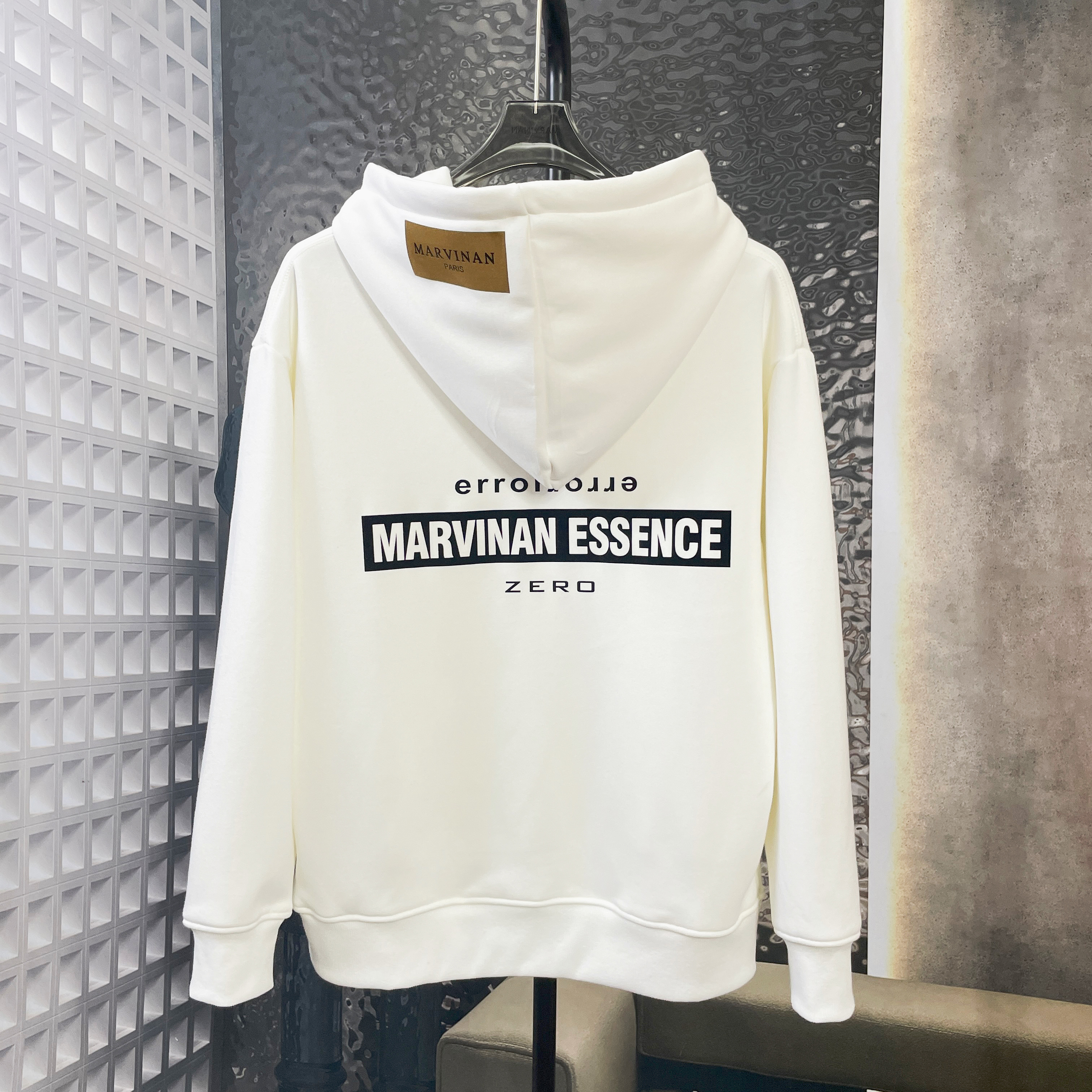 重工植绒卫衣2023新品长袖时尚设计师秋冬圆领轻奢上衣情侣男女