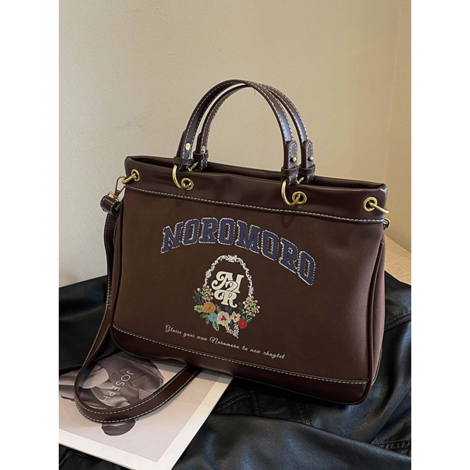 美拉德大容量包包女2023新款秋冬流行斜挎包时尚手提通勤包托特包