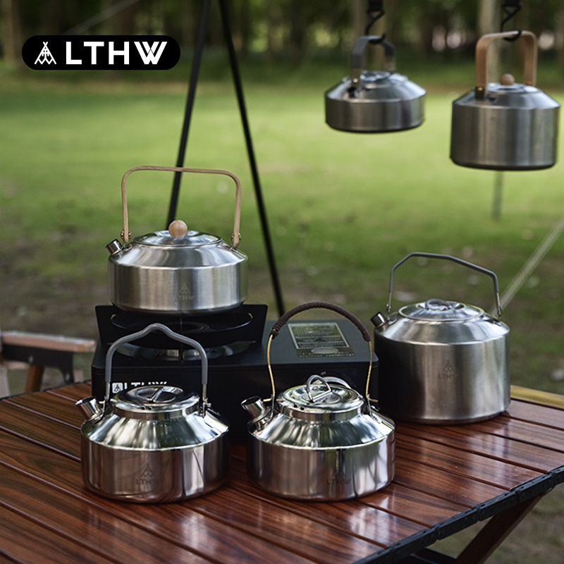 LTHW旅腾户外木柄铜柄烧水壶系列泡茶露营饮水具便携煮水茶壶野营