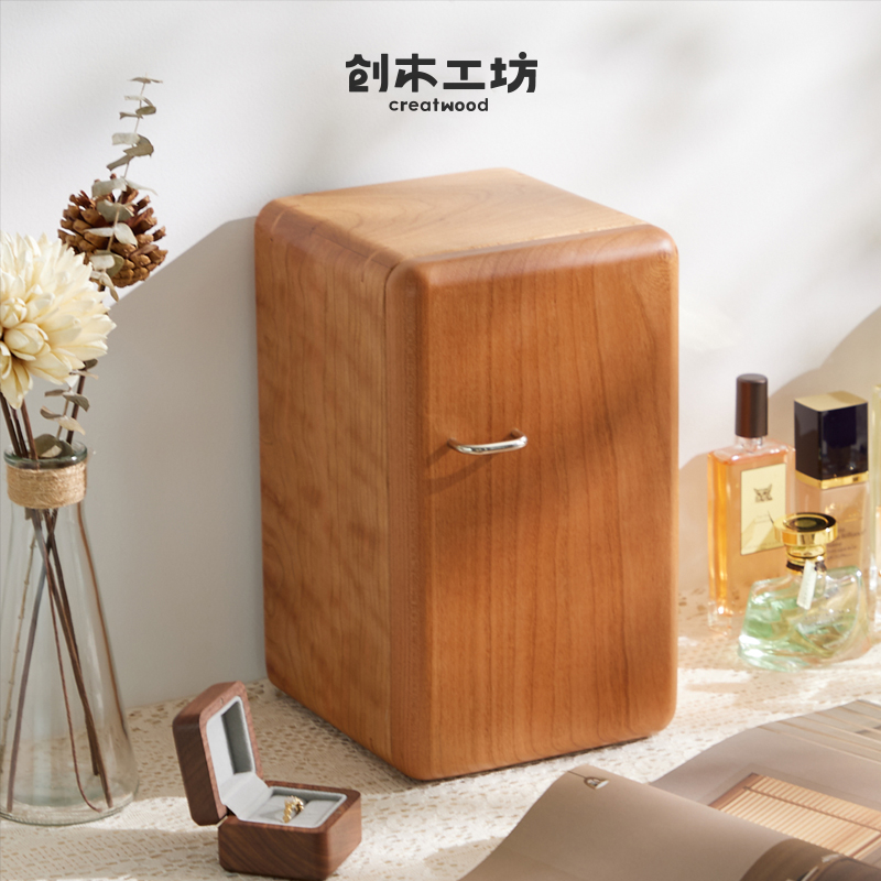 【冰鲜首饰盒】创木工坊原创实木大容量放置首饰收纳盒进口简约