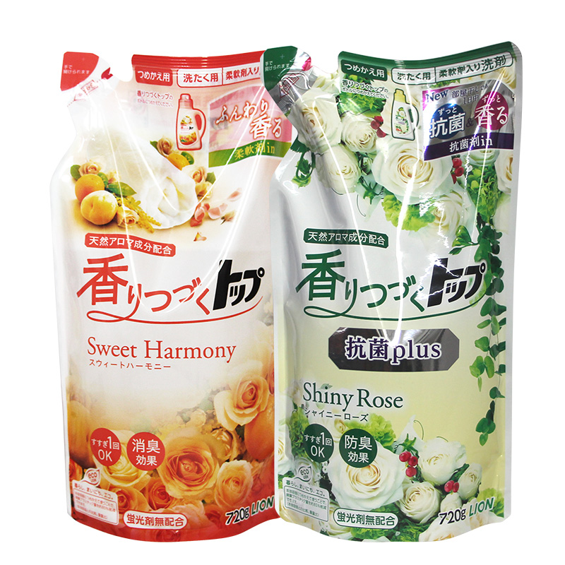 日本进口香氛洗衣液柔顺留香袋装720g