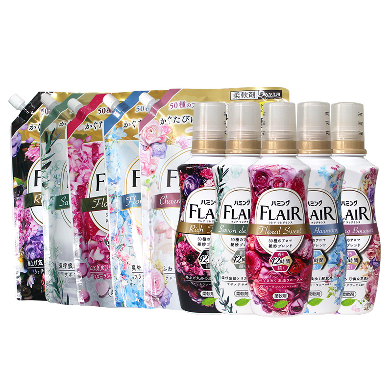 日本FLAIR衣物柔顺剂护色柔顺芳香护理剂